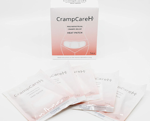 CrampCareH PMS/Menstrual Cramps Relief Heat Patch with Wide Wings, FDA Registered